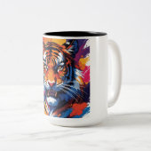 Zwei-Tonen-Tasse, 15 oz Zweifarbige Tasse (VorderseiteRechts)