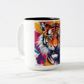 Zwei-Tonen-Tasse, 15 oz Zweifarbige Tasse (Vorderseite Links)