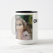 Zwei-Tonen-Tasse, 15 oz Zweifarbige Tasse (Vorderseite Links)