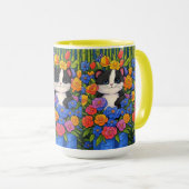 Zwei-Tonen-Tasse, Blumenbecher Tasse (VorderseiteRechts)