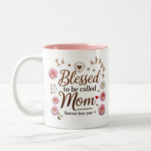 Zwei-Tonen-Tasse für den Muttertag   Forever Love  Zweifarbige Tasse
