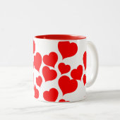 Zwei-Tonen-Tasse-Herz Zweifarbige Tasse (VorderseiteRechts)