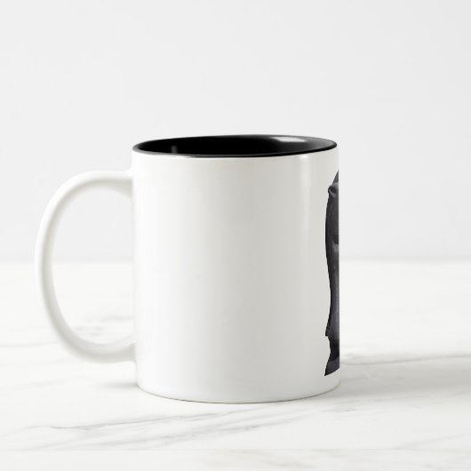 Zwei-Tonen-Tasse-Schach Zweifarbige Tasse (Links)