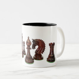 Zwei-Tonen-Tasse-Schach Zweifarbige Tasse