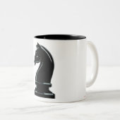 Zwei-Tonen-Tasse-Schach Zweifarbige Tasse (VorderseiteRechts)