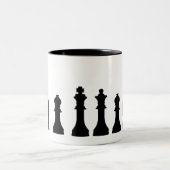 Zwei-Tonen-Tasse-Schach Zweifarbige Tasse (Mittel)