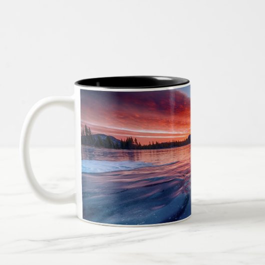 Zwei-Tonen-Tasse Zweifarbige Tasse (Links)