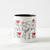 Zwei-Tonen-Tasse Zweifarbige Tasse (Mittel)