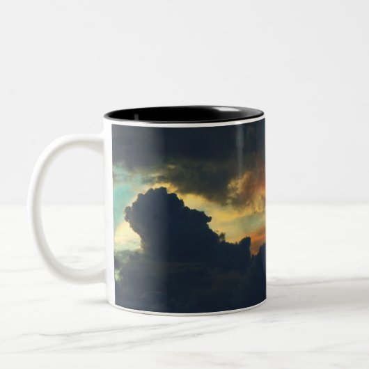 Zwei-Tonen-Tasse Zweifarbige Tasse (Links)