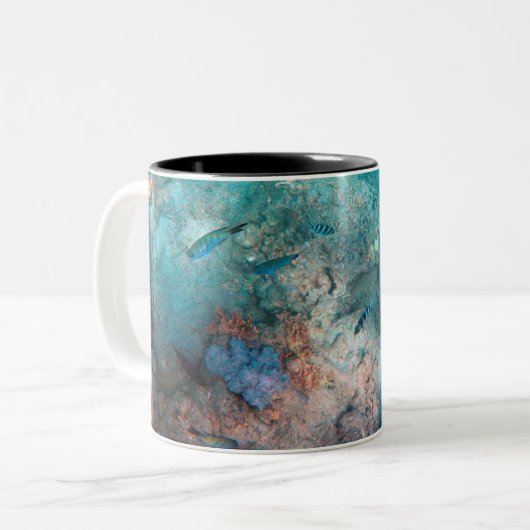 Zwei-Tonen-Tasse Zweifarbige Tasse (Vorderseite Links)
