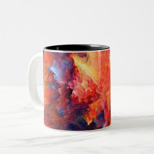 Zwei-Tonen-Tasse Zweifarbige Tasse (Vorderseite Links)