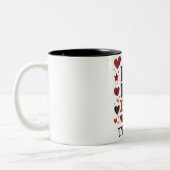 Zwei-Tonen-Tasse Zweifarbige Tasse (Links)