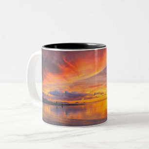 Zwei-Tonen-Tasse Zweifarbige Tasse