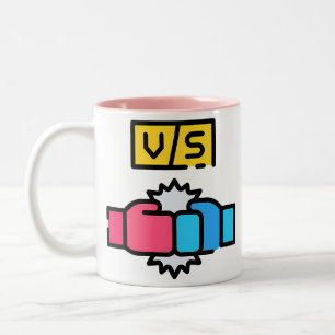 Zwei-Tonen-Tasse Zweifarbige Tasse