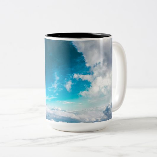 Zwei-Tonen-Tasse Zweifarbige Tasse (VorderseiteRechts)