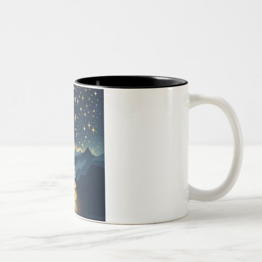 Zwei-Tonen-Tasse Zweifarbige Tasse (Rechts)