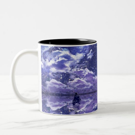 Zwei-Tonen-Tasse Zweifarbige Tasse (Links)