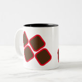 Zwei-Tonen-Tasse Zweifarbige Tasse (Vorderseite Links)