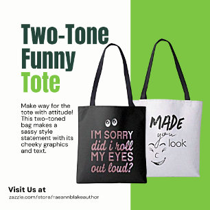 Zwei-Toner-Funny-Snarky-Tote-Tasche Tasche