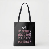 Zwei-Toner-Funny-Snarky-Tote-Tasche Tasche (Vorderseite)