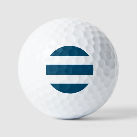 Zwei Tonstreifen Golfball (Vorderseite)