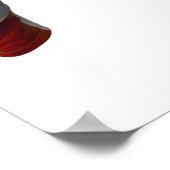 Zwei Tore halten Handschuhe mit einem Fußball Poster (Ecke)