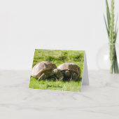 Zwei Tortoises - die besten Freunde! Grußkarte Karte (Vorderseite)