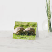 Zwei Tortoises - die besten Freunde! Grußkarte Karte (Vorderseite)