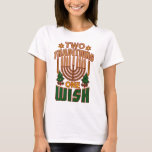 Zwei Traditionen man will Hanukkah Graphic T-Shirt<br><div class="desc">Feiern Sie Hanukkah mit Stolz und Spaß,  während Sie sich mit der ganzen Familie treffen. Dieses Festivalgrafik-Design ist ein perfektes Geschenk für die Ferien. Ein tolles Geschenk für die Ferien</div>