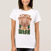 Zwei Traditionen man will Hanukkah Graphic T-Shirt (Vorderseite)