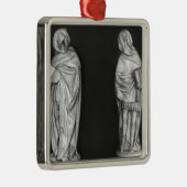Zwei Trauernde Silbernes Ornament (Rechts)