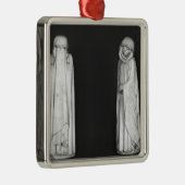 Zwei Trauernde Silbernes Ornament (Rechts)