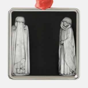 Zwei Trauernde Silbernes Ornament