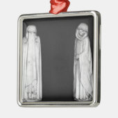 Zwei Trauernde Silbernes Ornament (Links)