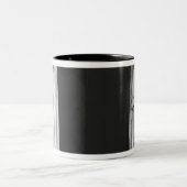 Zwei Trauernde Zweifarbige Tasse (Mittel)