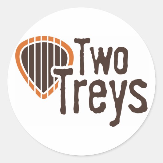 Zwei Treys Circle Aufkleber (Vorderseite)