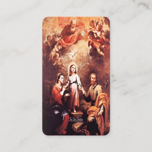 Zwei Trinitäten mit Gebet Begleitkarte (Vorderseite)