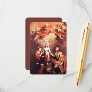 Zwei Trinitäten mit Gebet Begleitkarte