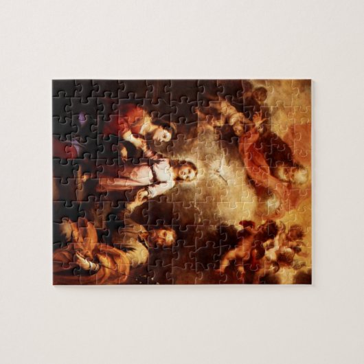 Zwei Trinities - die heilige Familie - Murillo Puzzle (Horizontal)