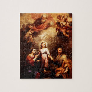 Zwei Trinities - die heilige Familie - Murillo Puzzle