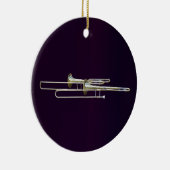 Zwei Trombone Keramik Ornament (Rechts)