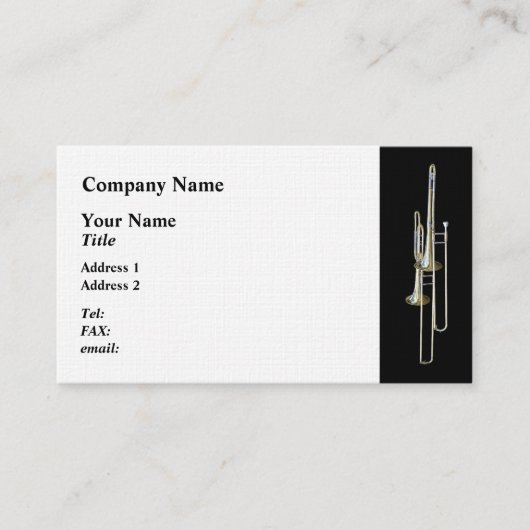 Zwei Trombone Visitenkarte (Vorderseite)