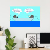 Zwei Truthähne - mein die Türkei-Plakat Poster (Heimbüro)