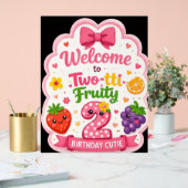 Zwei-tti Fruchtiger Geburtstags-Willkommensschild Acrylschild (Hochzeit)