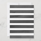 Zwei-tti Fruitti Wasserfarbe Streifen Zitrus Gebur Einladung (Rückseite)