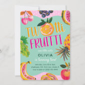 ZWEI-tti Fruitti Whimsical 2. Geburtstag Einladung (Vorderseite)