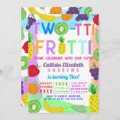 Zwei tti Frutti farbenfroh gestrichenes Obst 2. Ge Einladung (Vorne/Hinten)