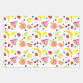Zwei-tti Frutti Fruit Zweiten Geburtstag Geschenkpapier Set (Vorderseite 3)