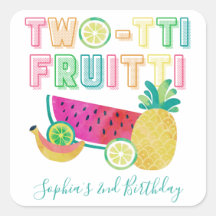 Zwei-Tti-Frutti-Gunstaufkleber