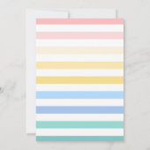 Zwei tti Frutti Wasserfarben Girls Fruit 2. Geburt Einladung (Rückseite)